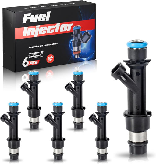 Fuel Injector for FJ319 12569573 Set of 6 Compatible with Isuzu Buick Chevrolet GMC Hummer Oldsmobile Saab Rainier Colorado LUV Trailblazer EXT Canyon Envoy XL XUV H3 Ascender I-290 1999-2008