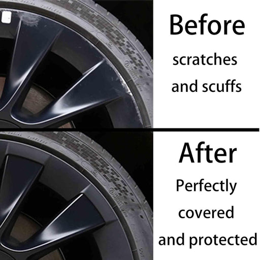 For Tesla Model Y 20 Inch Wheel Rim Protector Hubcaps Induction Wheels Rim Cover Tire Trim Rings Matte Black 4Pcs Model Y Accessories