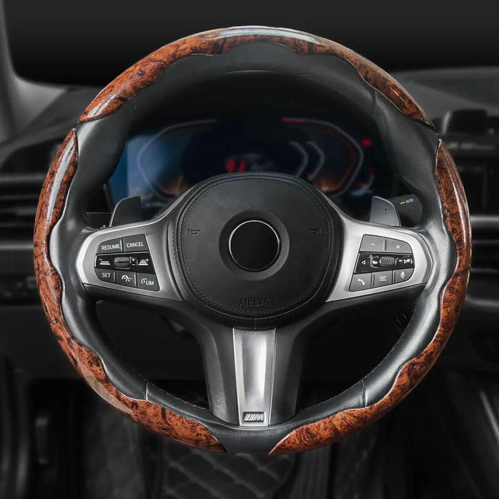 Car Steering Wheel Cover, Non Slip Design Steering Wheel Protector, Universal Car Steering Wheel Cover for 15 Inch, Decor Gadgets, Car Accessories, Men Gifts, Car Essentials, Vehicle, for Racing anti Slip Sport All Season Use