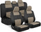 Revamp Your Ride with Our Stylish Red and Black PolyPro Car Seat Covers Full Set – Easy Installation for Front and Rear Seats in Trucks, Vans, and SUVs
