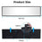 Joytutus 11.81 Inch Universal Panoramic Convex Rearview Mirror, Auto Parts Accessories for Car SUV Trucks, High-Quality Glass, Anti-Fall Design, Reversible for Passengers, Easy Installation, Wider View for Safer Drives, Car Stuff