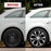 Automotive WH553-16S-BS 16 Inch Spyder Black & Silver Universal Hubcap Wheel Covers for Cars - Set of 4 - Fits Most Cars