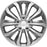 Hubcaps Wheel Covers for Cars Premium Silver and Gunmetal Hubcaps 16" Wheel Rim Cover Replacement Snap on Hubcaps for Toyota Camry Corolla Style Automotive (4-Pack)