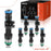Fuel Injectors Compatible with Jeep Grand Cherokee, Liberty & Dodge Ram 1500, Durango, Nitro, Dakota & Ram 1500, Dakota & Mitsubishi Raider, V6 3.7L, Set of 6, Replace# 0280158020