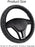 Diamond Leather Bling Steering Wheel Cover, Universal Car Steering Wheel Protector with Crystal Rhinestones Anti-Slip Soft Interior Accessories for Women and Girl Fit 15 Inch -Black