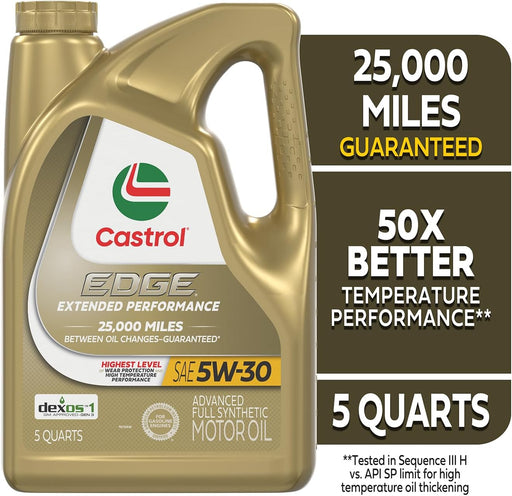 Edge Extended Performance 5W-30 Advanced Full Synthetic Motor Oil, 5 Quart