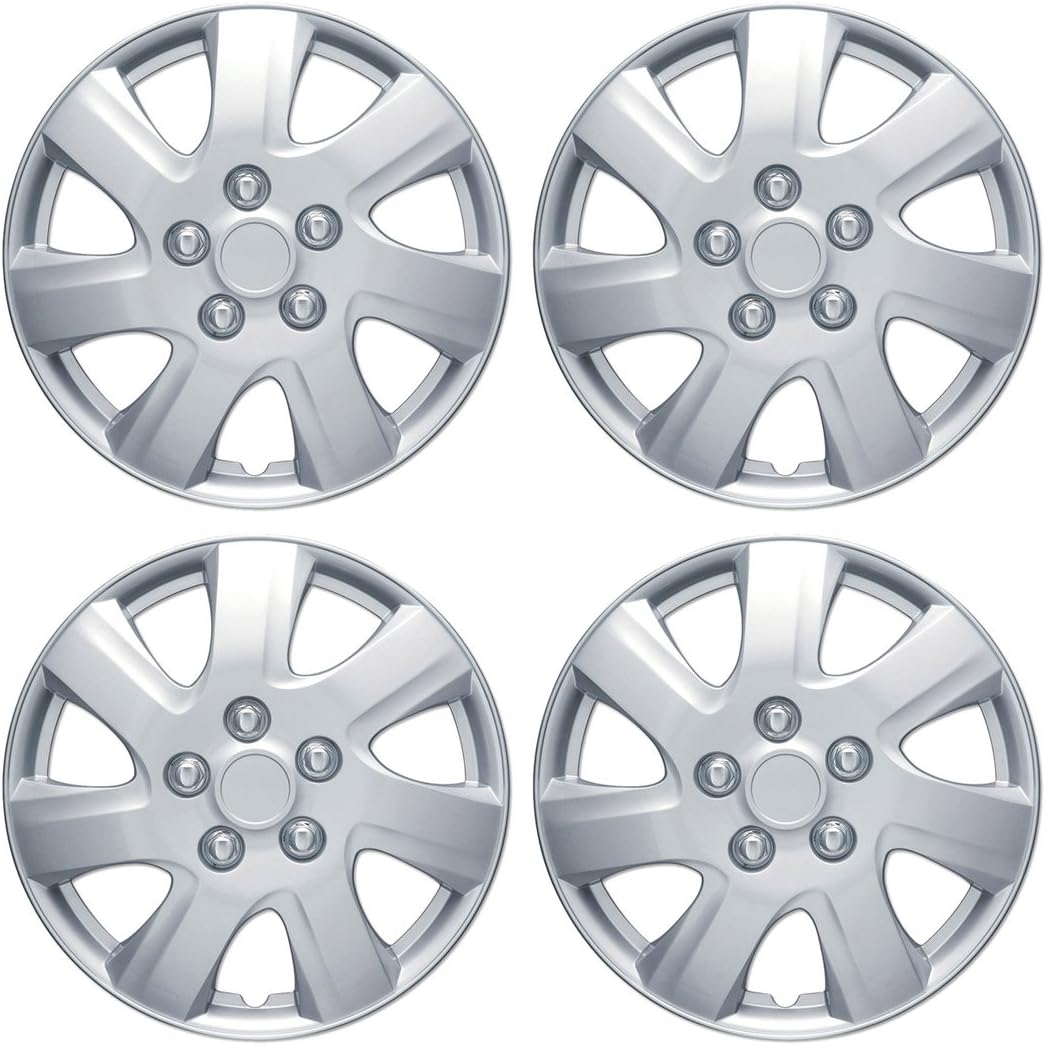 Hubcaps Wheel Covers for (2006-2014) Toyota Camry 16 Inch Hubcaps Set of 4, Snap-On Direct OEM Replacement for Toyota Camry Hubcaps 16 Inch Wheel Covers Impact-Resistant High Durability