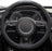 Car Steering Wheel Cover,14.5-15 Inch Black Universal Microfiber Leather Covers Breathable Anti-Slip Odorless Steering Wheels Accessories for Men Women