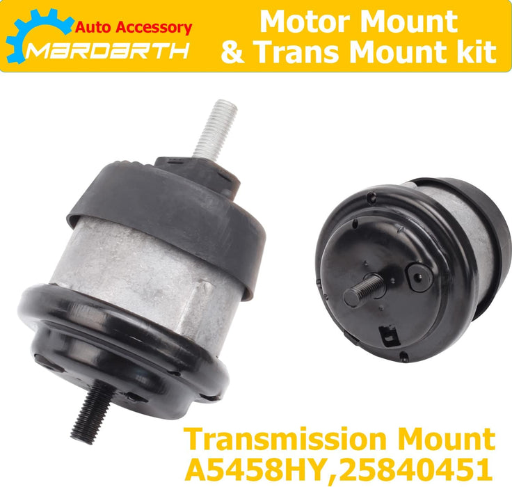 Engine Motor Mount Replacement for 2009-2019 Traverse Enclave Acadia Saturn 3.6L Automatic Transmission, Replace OE A5444 A5548HY A5549HY A5458HY
