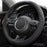 Car Steering Wheel Cover,14.5-15 Inch Black Universal Microfiber Leather Covers Breathable Anti-Slip Odorless Steering Wheels Accessories for Men Women