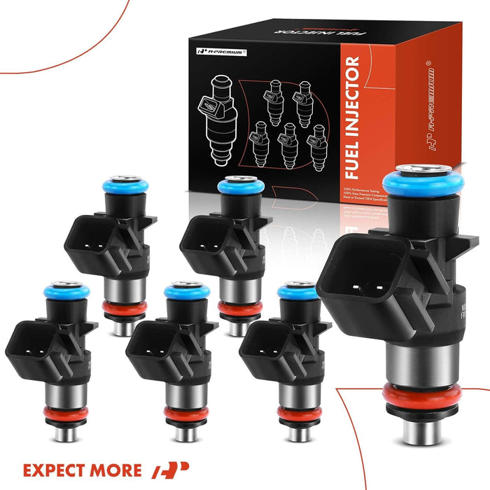 4 Holes Fuel Injectors 0280158233 Compatible with Jeep Grand Cherokee, Wrangler & Dodge Challenger, Charger, Durango, Grand Caravan, Journey & Chrysler Town & Country & Volkswagen, 3.6L