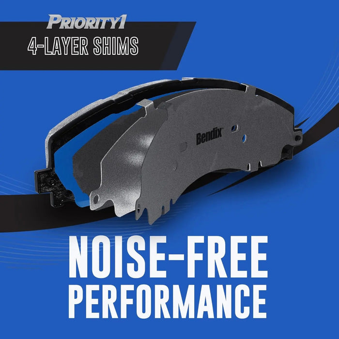 Priority1 CFC1623 Ceramic Front Brake Pads for Mazda CX-5 2013-2024