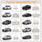 2Pcs Front Car Seat Covers Leather Water Proof Seat Protector Universal Fit for Most Cars Suvs and Trucks Black