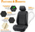 2Pcs Front Car Seat Covers Leather Water Proof Seat Protector Universal Fit for Most Cars Suvs and Trucks Black
