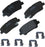 Premium SBC1439 Ceramic Rear Brake Pads for Select Models Genesis G70, G80, Hyundai Coupe, Santa Fe, Fe XL, Kia Sorento, Stinger