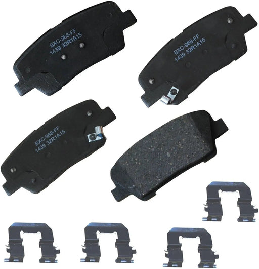 Premium SBC1439 Ceramic Rear Brake Pads for Select Models Genesis G70, G80, Hyundai Coupe, Santa Fe, Fe XL, Kia Sorento, Stinger