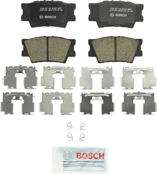 BC1212 Quietcast Premium Ceramic Disc Brake Pad Set - Compatible with Select Lexus Es300H, ES350, Hs250H; Pontiac Vibe; Toyota Avalon, Camry, Matrix, RAV4; REAR