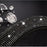 Diamond Leather Bling Steering Wheel Cover, Universal Car Steering Wheel Protector with Crystal Rhinestones Anti-Slip Soft Interior Accessories for Women and Girl Fit 15 Inch -Black