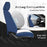Premium Leather Car Seat Covers Full Set – Waterproof Universal Fit for Most Cars, SUVs & Trucks – Front & Rear Seat Protector – Black & White