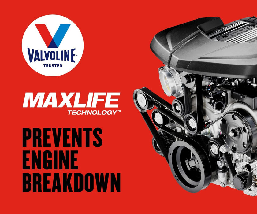 High Mileage with Maxlife Technology SAE 10W-30 Synthetic Blend Motor Oil 5 QT (Pack of 2)