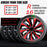 Hubcap Wheel Cover Replacement R16 Hub Caps Universal Wheel Rim Cover ABS Material Exterior Accessories for Car Truck SUV -Set of 4（16-Inch，Red-Black）
