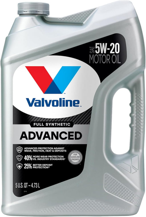 Advanced Full Synthetic SAE 5W-20 Motor Oil 5 QT, Case of 3