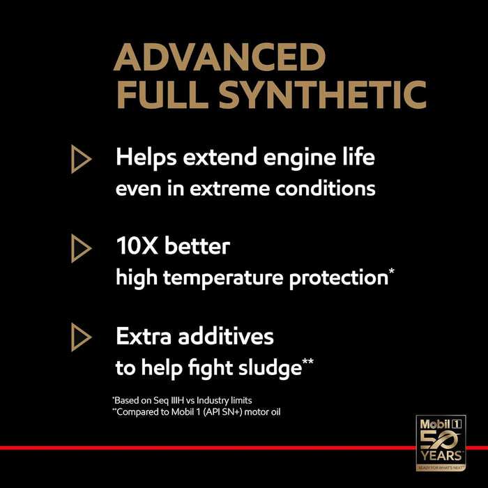 1 Advanced Full Synthetic Motor Oil 10W-30, 5 Quart