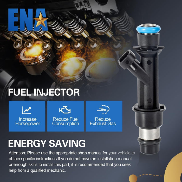Fuel Injector for FJ319 12569573 Set of 6 Compatible with Isuzu Buick Chevrolet GMC Hummer Oldsmobile Saab Rainier Colorado LUV Trailblazer EXT Canyon Envoy XL XUV H3 Ascender I-290 1999-2008