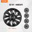 Tesla Model 3 Wheel Covers Hubcaps 18 Inch, 2017-2023 Model 3 Fully Fit Hubcap with Snap Set of 4 Same Side, Guard Tape & Valve Nozzle Hole, ABS & PC Hubcap with Less Wind Drag