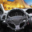 Full Sparkly Rhinestone Car Steering Wheel Cover Universal Leather Steering Wheel Cover Auto Car Styling Interior Decor Accessories (Black Crown)