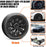 Wheel Covers for Tesla Model 3 2017-2023 18 Inch | 4 Pack ABS Model 3 Hubcaps OEM Replacement and Rim Protectors Exterior Accessories Matte Black