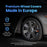 VR Carbon Vehicle Wheel Covers, Premium European-Made Rim Covers with 3-Step Retention System, Durable Hub Caps Fits Most Steel Wheels, Set of 4, 17 Inch