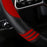Car Steering Wheel Covers for Women Padded Carbon Fiber PU Leather Cute Auto Interior Accessories for Vehicle, Sedan, Universal, anti Slip, Red, Standard Size 14.5-15"(37-38Cm)