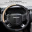 Breathable Car Steering Wheel Cover 16 Inch Auto Universal Leather Wrap Non-Slip Steeringwheel Protector Automotive Interior Accessories, Beige (Suit for 15.5-16 Inch)