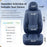 Premium Blue Leather Seat Covers Full Set for Cars - Universal Fit Front and Rear Protection with Waterproof and Stain Resistant Features