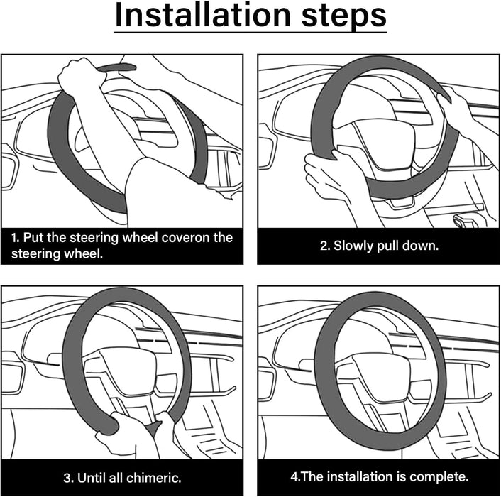 Car Steering Wheel Cover for Women Men, Non-Slip Breathable Steering Wheel, Wildflower Steering Wheel Protector, Car Accessories, Universal 14" 02/2-15" Fit Auto, Suvs
