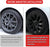 Fits Tesla Model 3 Wheel Cover Hubcap 18 Inch Matte Black Support Logo Symmetry Design (4 PCS) Uberturbine Style for 2017-2023 Model 3 Aero Wheel Cover Replacement
