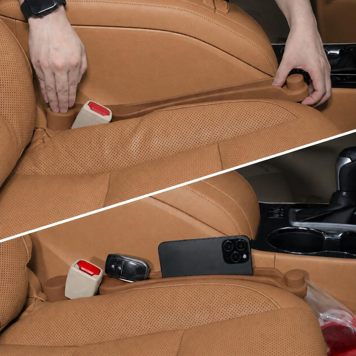 Car Seat Gap Filler Organizer 2Pack Soft Foam 3IN1 Multifunctional