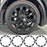 For Tesla Model Y 20 Inch Wheel Rim Protector Hubcaps Induction Wheels Rim Cover Tire Trim Rings Matte Black 4Pcs Model Y Accessories