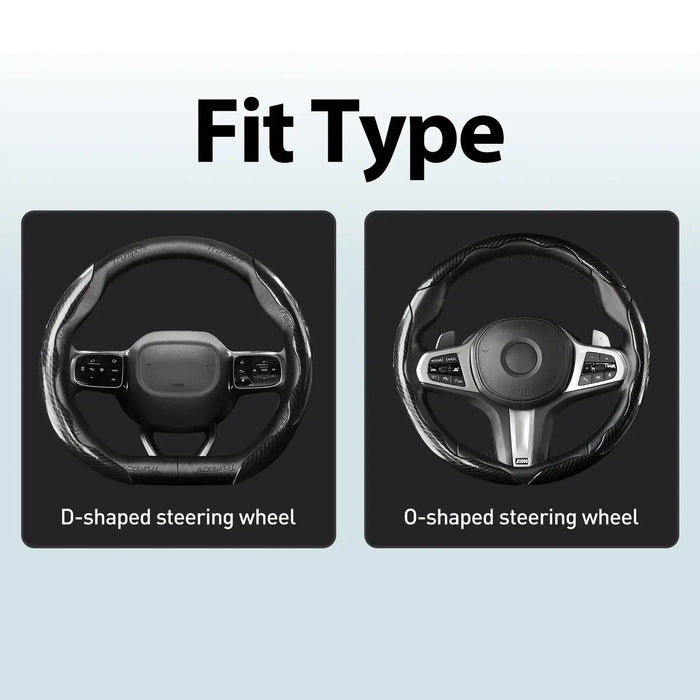 Car Steering Wheel Cover, Non Slip Design Steering Wheel Protector, Universal Car Steering Wheel Cover for 15 Inch, Decor Gadgets, Car Accessories, Men Gifts, Car Essentials, Vehicle, for Racing anti Slip Sport All Season Use