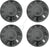 4 Pack Wheel Center Cap for Model 3 2024 Highland Wheel Hub Cover Wheel Center Cap Kit Model 3 Center Replacement Exterior Accessories,Matte Black