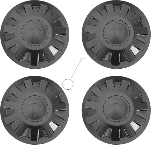 4 Pack Wheel Center Cap for Model 3 2024 Highland Wheel Hub Cover Wheel Center Cap Kit Model 3 Center Replacement Exterior Accessories,Matte Black