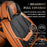 Universal Waterproof Nappa Leather Car Seat Covers Full Set for 5 Seats, Airbag Compatible, Black & Brown, Fits Cars, SUVs & Trucks
