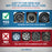 VR Carbon Vehicle Wheel Covers, Premium European-Made Rim Covers with 3-Step Retention System, Durable Hub Caps Fits Most Steel Wheels, Set of 4, 17 Inch