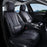 Leather Car Seat Covers Full Set – Waterproof Universal Seat Covers for Cars, SUVs & Trucks, Front & Rear Auto Seat Protector, Airbag Compatible, Black Camo