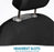 Polypro Car Seat Covers Full Set in Solid Black, Front and Rear Split Bench Seat Covers for Cars, Easy to Install Car Seats Cover Set and Accessories for Auto Trucks Van SUV - Solid Black
