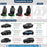 Car Seat Covers Full Set Premium Waterproof Faux Leather Cushion Universal Accessories Fit SUV Truck Sedan Automotive Vehicle Auto Interior Protector (Os010-Gray)