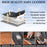 Universal Waterproof Nappa Leather Car Seat Covers Full Set for 5 Seats, Airbag Compatible, Black & Brown, Fits Cars, SUVs & Trucks