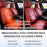 Car Seat Covers Full Set, Seat Covers for Cars, Red Car Seat Covers Front Seats and Back Car Seat Protector Waterproof, Leather Car Seat Cushion Universal Fit for Most Cars Blue