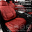 Car Seat Covers Full Set, Seat Covers for Cars, Red Car Seat Covers Front Seats and Back Car Seat Protector Waterproof, Leather Car Seat Cushion Universal Fit for Most Cars Blue
